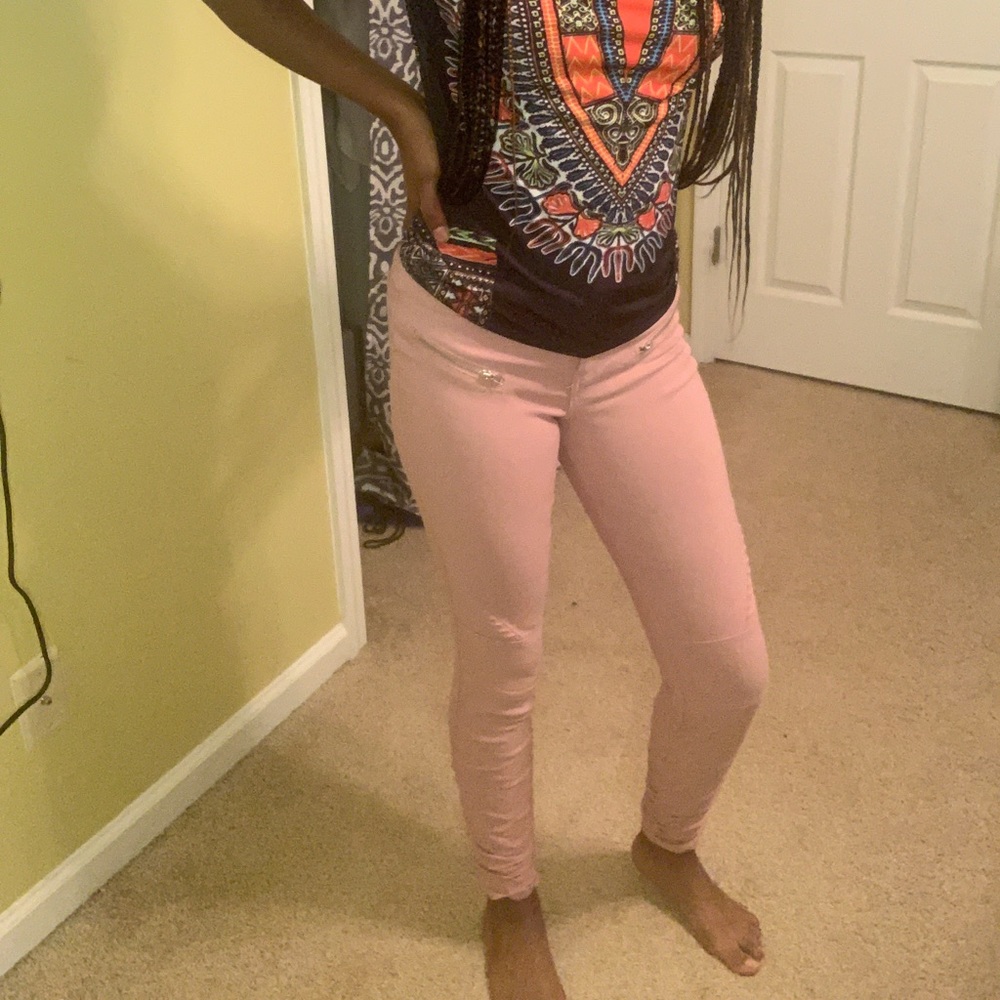 Pink jeans